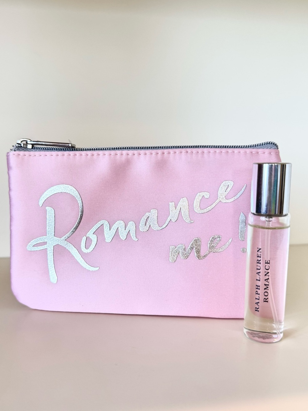 RALPH LAUREN Romance Me! Pouch/Coin/Clutch Purse and Travel Fragrance NEW